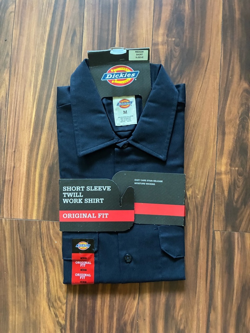 Dickies Men’s Short Sleeve Work Shirt - Navy